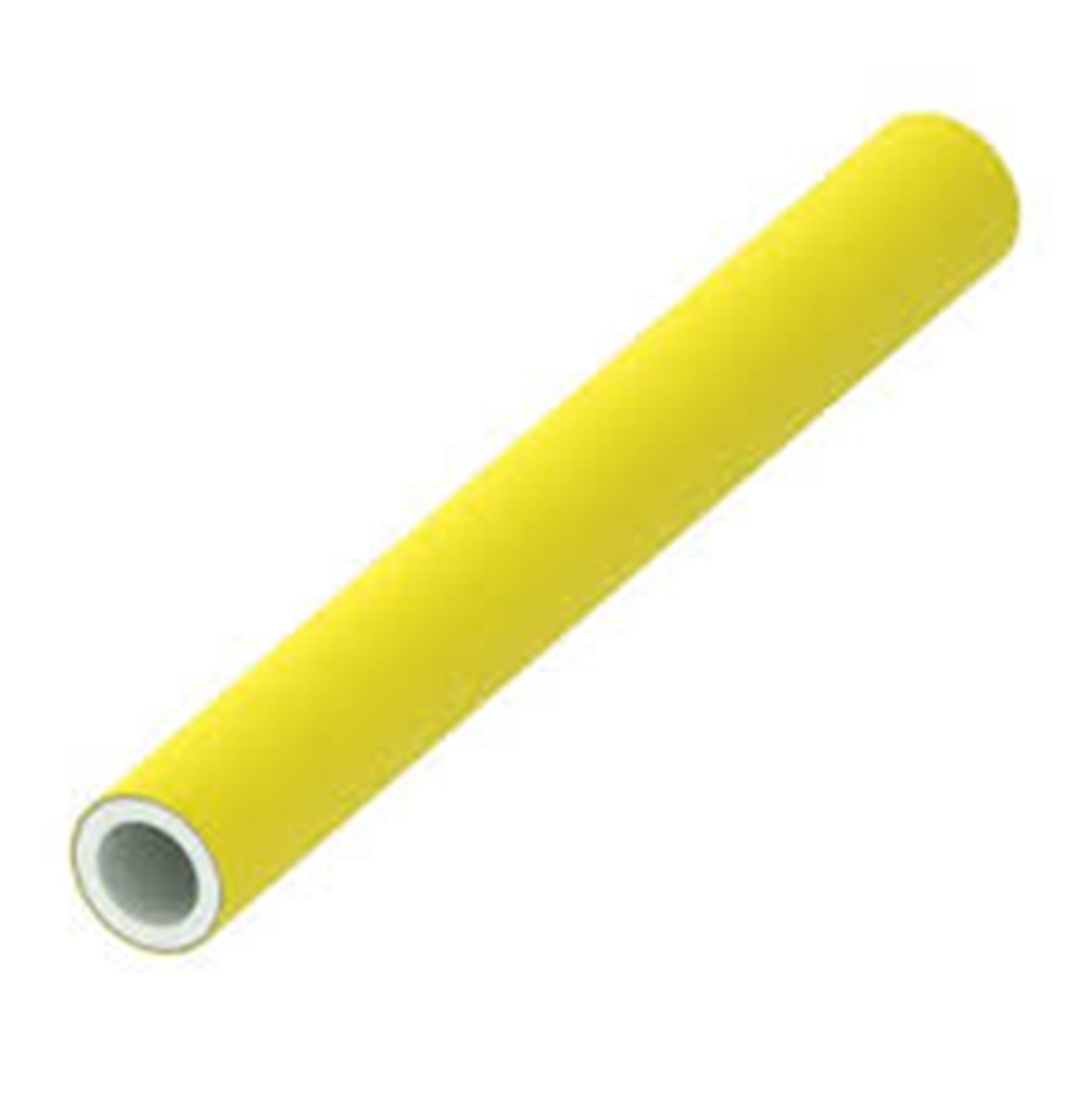 Alupexbuis , 25 mm gas, deklaag geel, lengte 5m