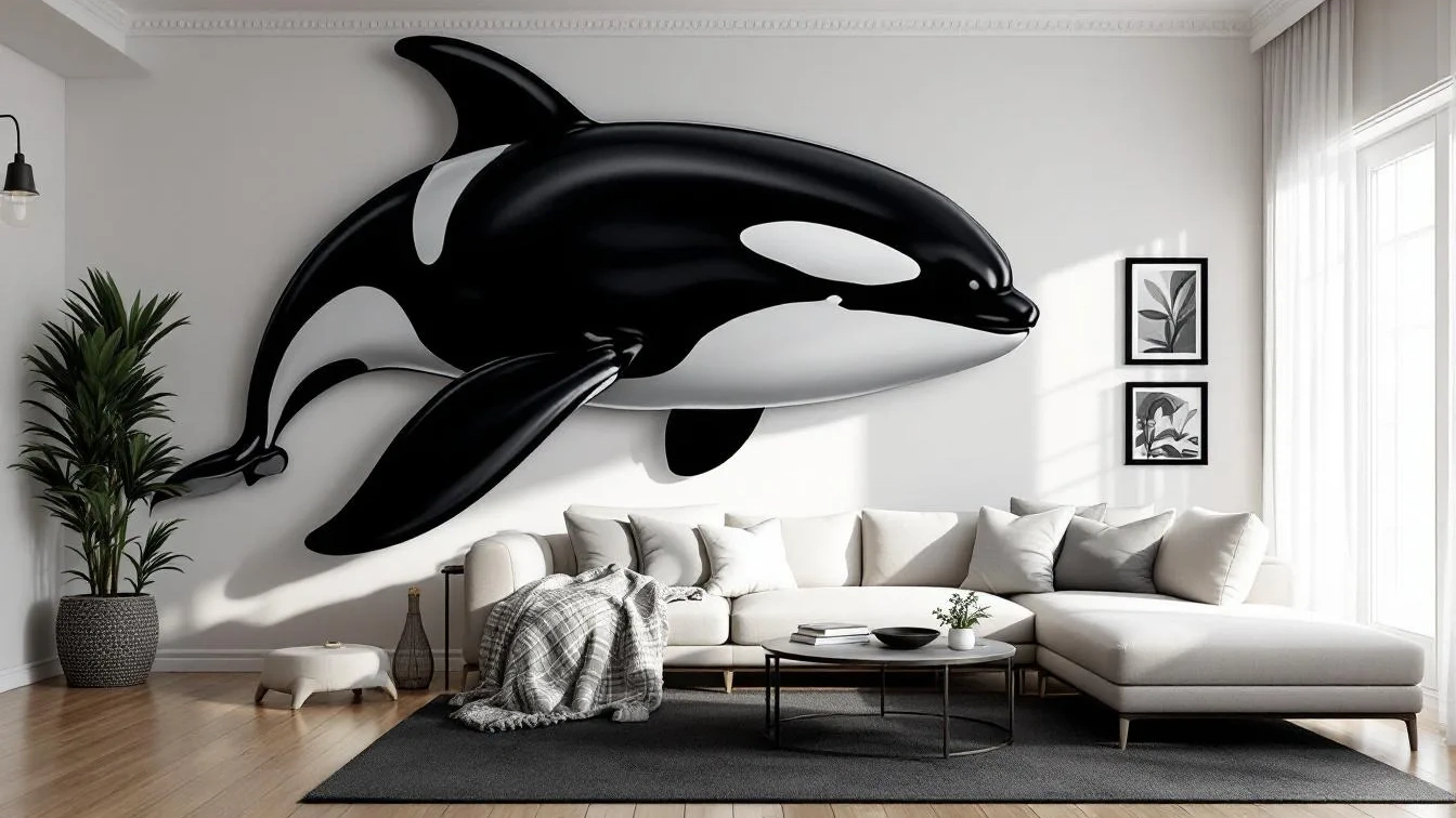 Binnenhuisarchitect onthult waarom orka-wanddecoratie je woonkamer transformeert