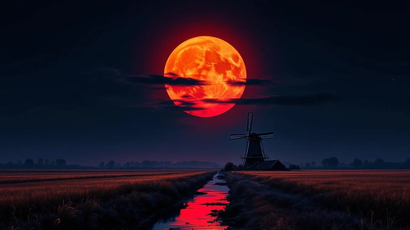 Dit is waarom de maan soms rood kleurt en wanneer je het weer kunt zien
