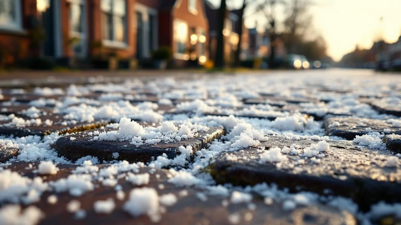 Ik strooide zout op deze ondergrond, de grip werd onverwacht beter