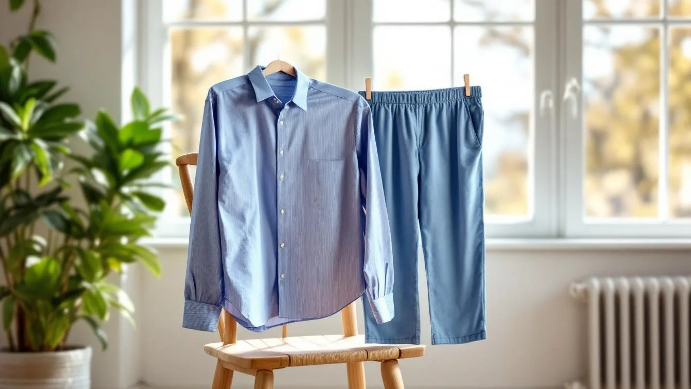 Ik zette een stoel op deze plek, mijn kleding droogt nu kreukvrij