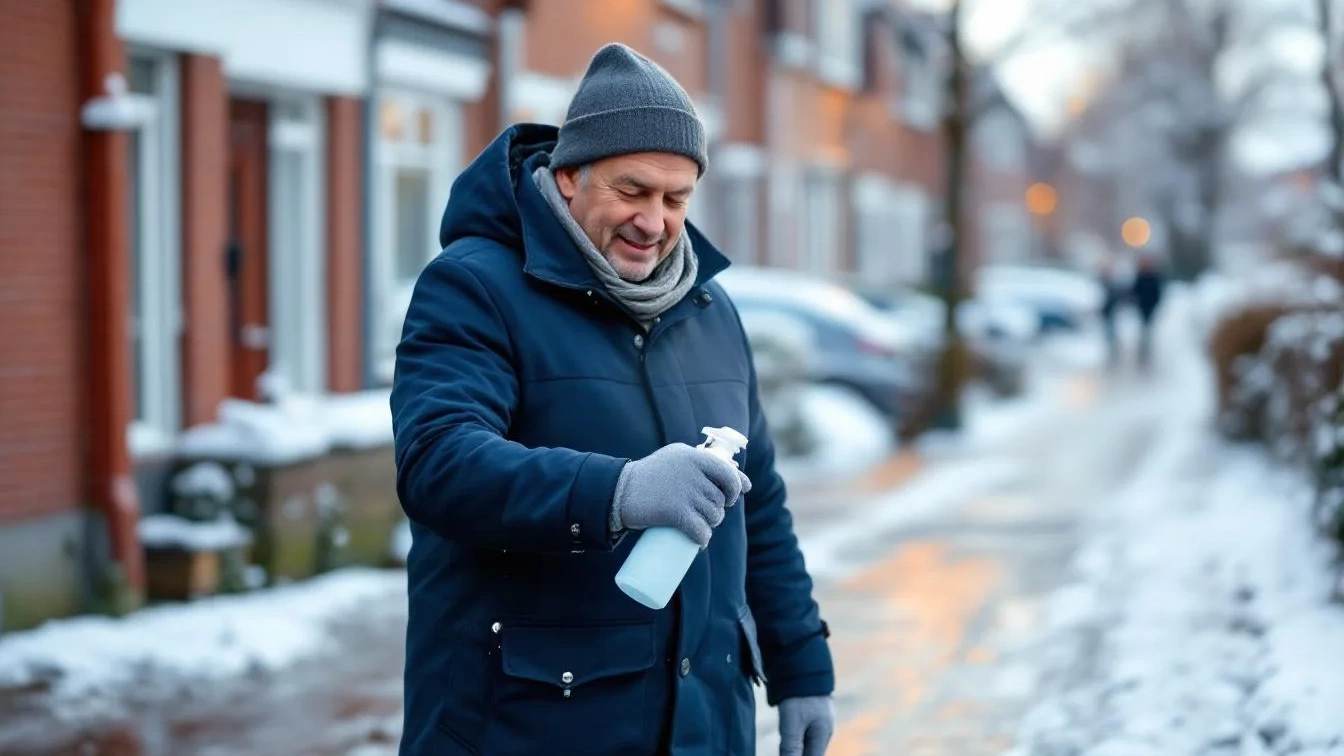 Ni zout ni zand, deze truc maakt ijzige stoepen perfect veilig