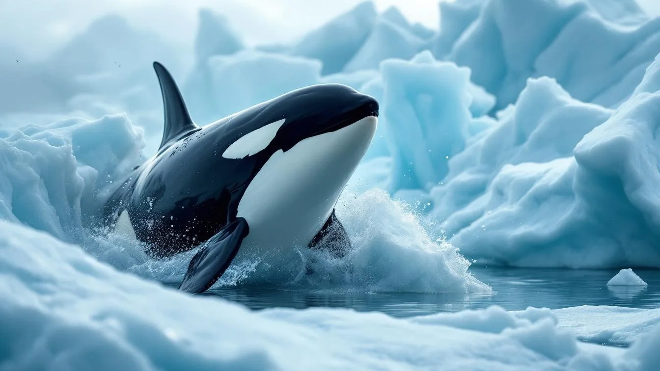 Onderzoekers zagen dit bij orka’s, de gevolgen voor het ijs zijn schokkend