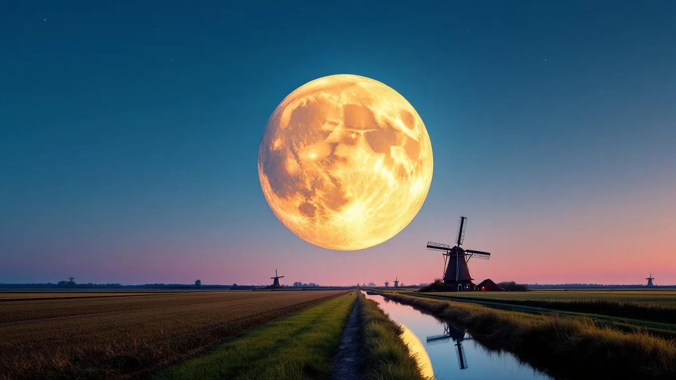 Waarom de maan soms veel groter lijkt en wat dit optisch bedrog veroorzaakt