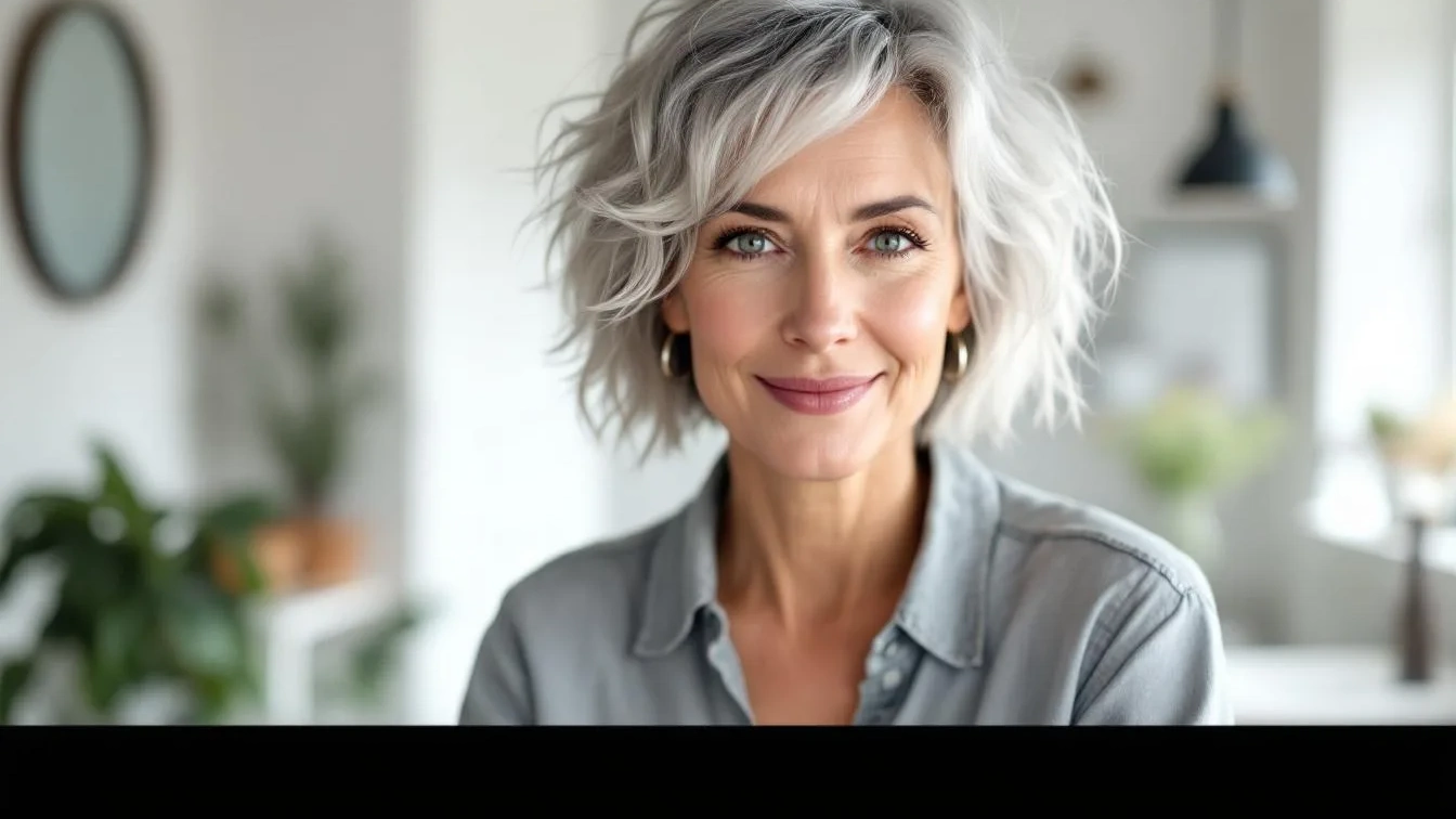 Waarom deze nieuwe trend grijs haar bedekt zonder verf en je jonger doet lijken