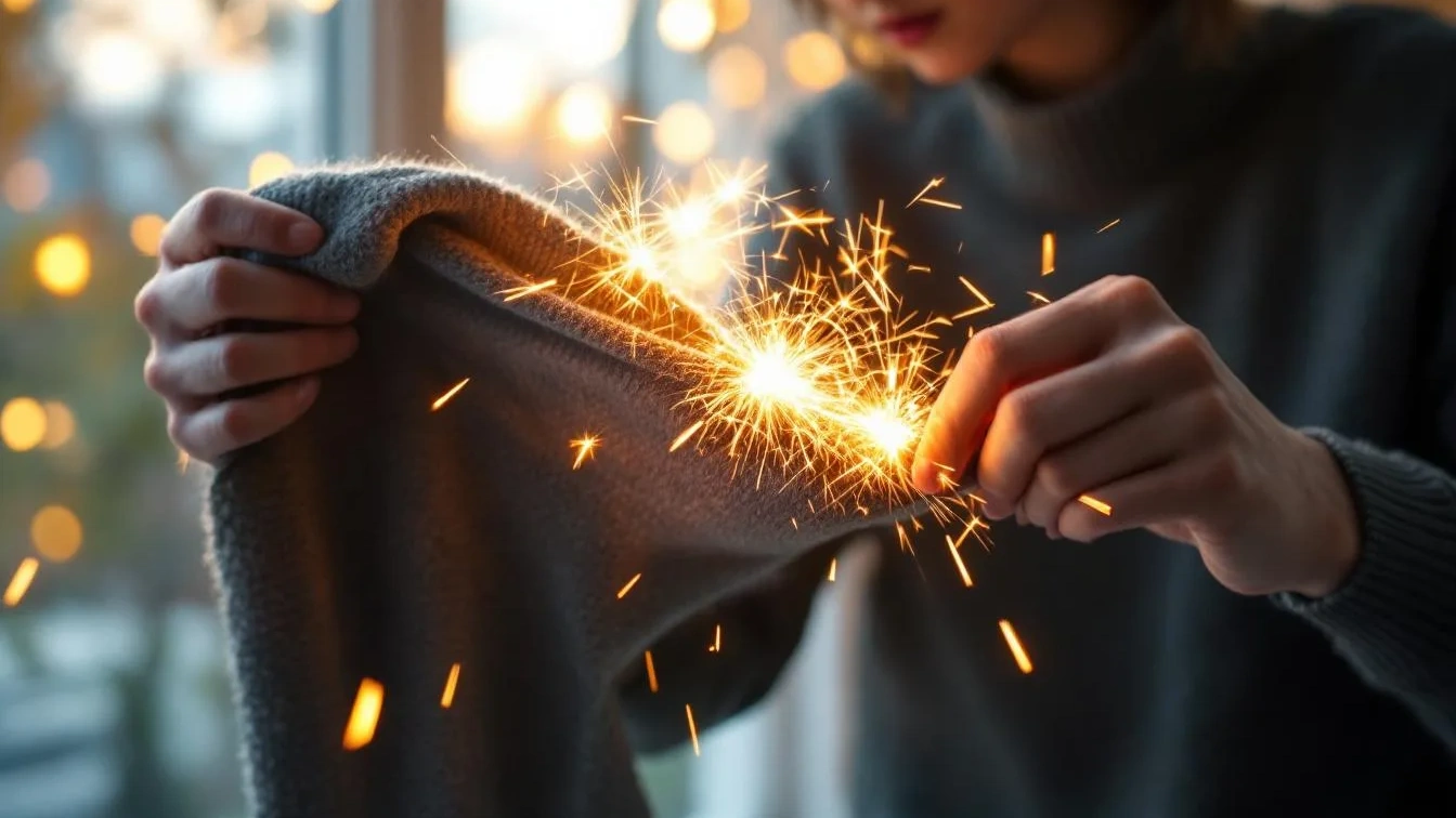 Waarom je kleding altijd plakt en hoe je statische elektriciteit voorkomt