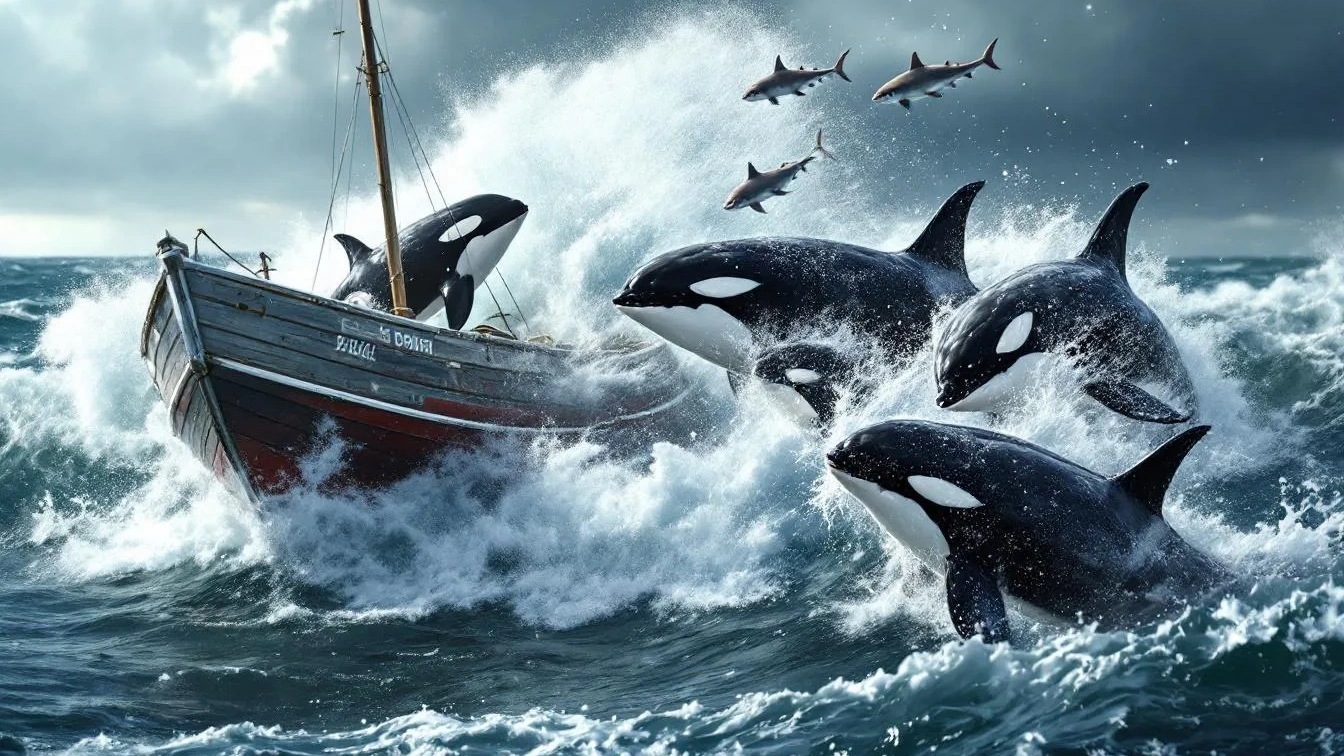 Waarom orka’s plotseling haaien aanvallen bij boten